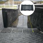 600*460*38mm Drainage Rubber Cover Mats horse rubber mats For Racecourse Channel