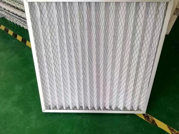 Buy cheap Pleated Primary Air Filter Polyester Synthetic Fiber Cardboard Frame from wholesalers