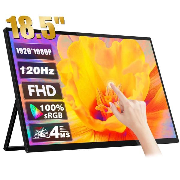 Buy cheap Travel Dual 100Hz 144Hz Portable Monitor 4k Touchscreen For Laptop PC Phone PS4 PS5 from wholesalers