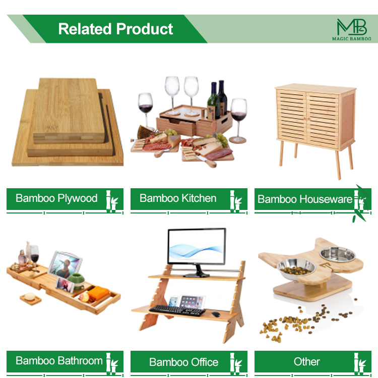 Sustainable Bamboo 2 In 1 Design Sturdy Anti-Rollover Pet Dog Bowl Holder for Your Living Room