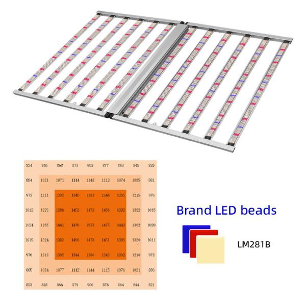Buy cheap Broad Spectrum LED Grow Lights Foldable Design 1000w Full Spectrum Grow Light Customized For Healthy Plant Growth from wholesalers