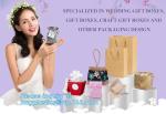 Boutique Wedding Premium Fashionable Grey Tote Shopping Paper Bags Luxury