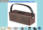 Fabric Cover Wooden Bluetooth Speaker Portable 8W Bi-Horn Wireless Hifi Speakers