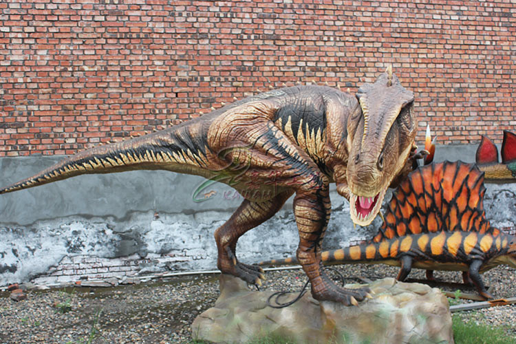 Electric Remote Control Walking Animatronic Dinosaur For The Stage Show