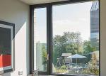 Villa Double Glazed Aluminium Windows Powder Coated With Stainless Steel Mesh