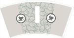 100% Virgin Wood Pulp PE Coated 8 Oz Coffee Cup Sleeves Single Wall Style
