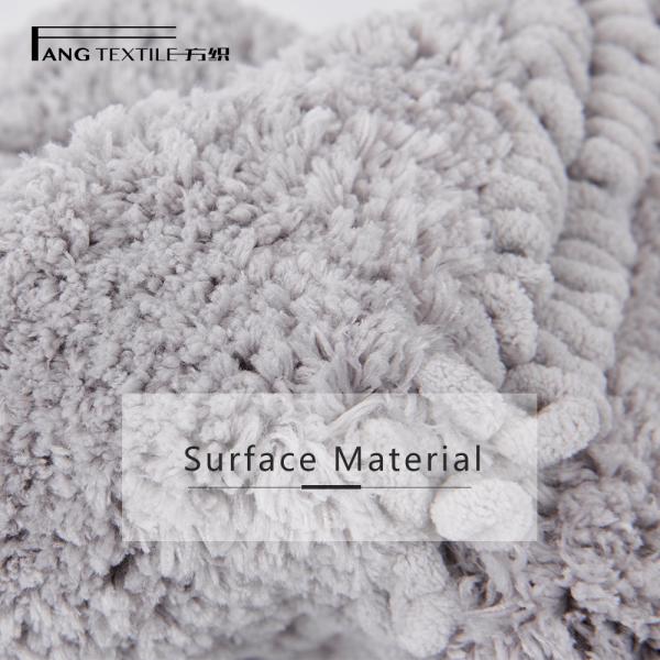 Buy cheap Rectangular Absorbent Anti Slip Bathroom Mat Shaggy Cozy Fluffy from wholesalers