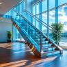 Buy cheap Polished SSS Stainless Steel Handrails with 6-12mm Side Steel Thickness for Glass Railings from wholesalers