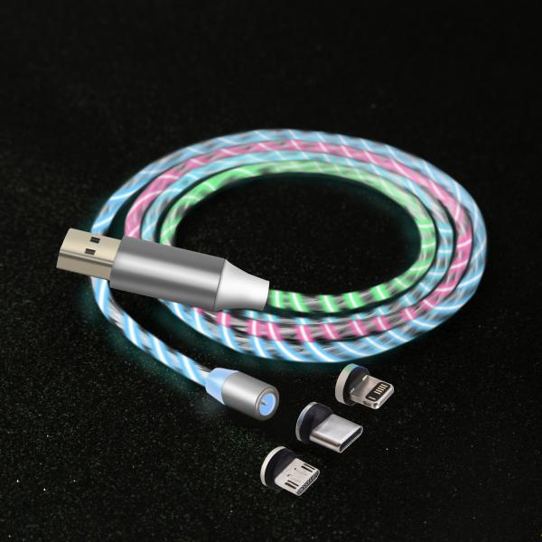 Buy cheap IOS Type C Led Light Flow Usb Charging Cable , Led Magnetic Usb Cable from wholesalers