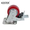 Buy cheap Industrial Caster Wheel 2 Inch Fixed PU Material MW Caster Heavy Duty Rotating Wheel from wholesalers