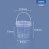 Buy cheap Thickened PP 5 Gallon Plastic Buckets White Pail 500ml ODM from wholesalers