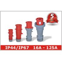 Buy cheap 400V 3 Phase Pin and Sleeve Industrial Plug 16A 32A 63A 125A Industrial Socket product