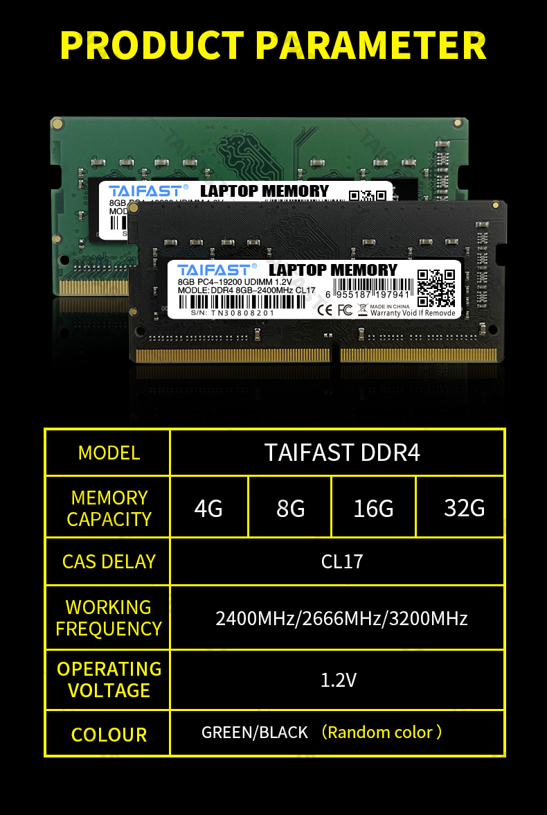 240pin 8GB DDR4 Memory Ram So Dimm 2400mhz RoHS For Notebook Laptop