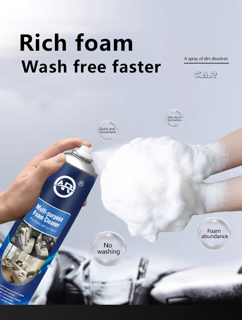 Multi-functional Interior Foam Cleaner for Car Wash and Leather Seat Decontamination