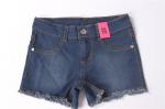 82% Cotton 16% Polyester Junior Girls Blue Jean Shorts Distressed Denim Shorts