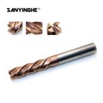Buy cheap 12mm Long Shank End Mill HRC55-60 4 Flutes CNC Milling Cutter  Flat Carbide from wholesalers