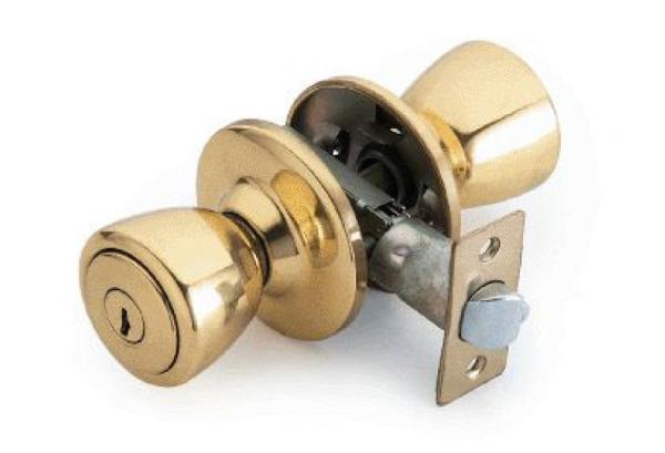 Buy cheap Single Furniture Exterior Door Knobs With Locks Polished Brass CE Certification from wholesalers