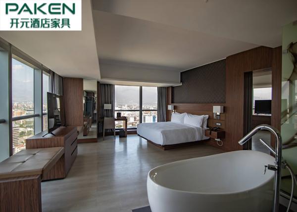 Buy cheap AC Hotel By Marriott Hotel Santiago Beown Hue Walnut Veneer + PU Leather Upholstery Comfy Zoom from wholesalers