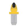 Buy cheap SM06 22mm Trenching Bullet Teeth Carbide Tipped Conical Shank Pick from wholesalers