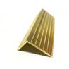 Buy cheap SGS L Shape Non Slip Stair Edging , HPB58-3 Brass Tracks Stair Nosing from wholesalers