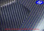 Twill Polyurethane Leather Fabric Blue Glossy Carbon Kevlar Fabric For Clothing