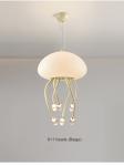 Cream style designer jellyfish chandelier minimalist and creative living room