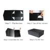 Buy cheap Luxury Large Black Gift Box 14”x9.5”x 5”, Reusable Sturdy Box Decorative Storage Boxes from wholesalers