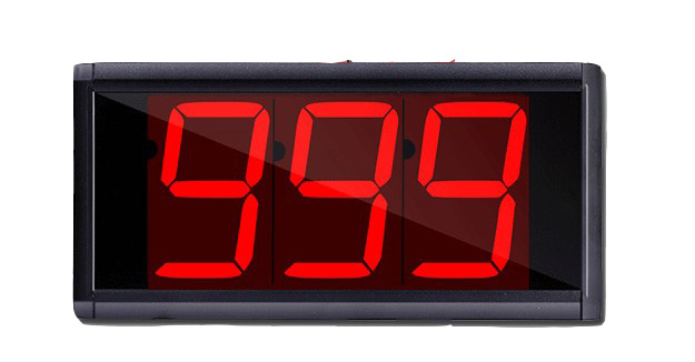 Best price 433.92MHz wireless pager system slim button and display receiver for restaurant