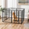 Buy cheap Firm Frame Sturdy Steel Dog Cage , Stainless Steel Cat Cage L Shaped Latch from wholesalers