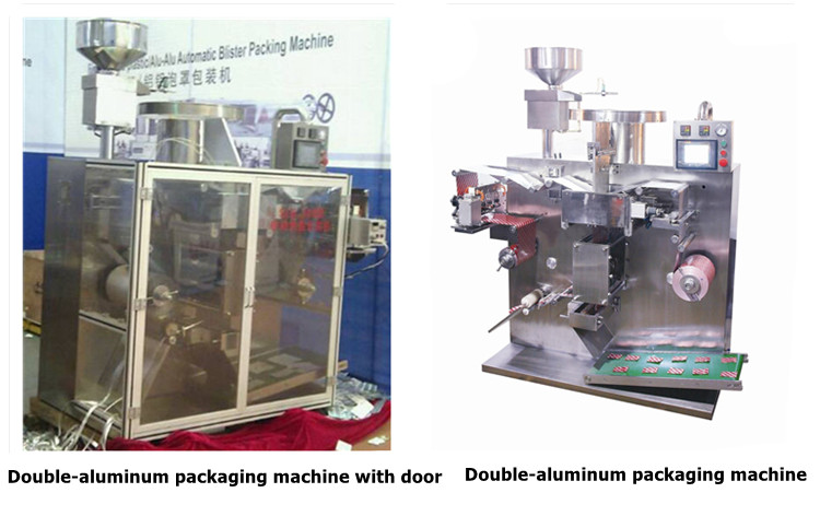 Special Used series auto double aluminium strip food candy Making Machine blister Packing machine two lines