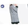 Buy cheap Long Open Womens Knit Cardigan Sweaters Drop Shoulder Charcoal Black Apparel from wholesalers