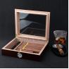 Buy cheap Cigar Humidor, Glass Top Cigar Box, Desktop Wood Storage Case Holds from wholesalers
