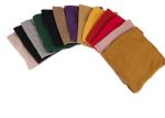 Double Layer Eco Friendly Yellow RPET Knitted Collar Warmer Lining With Velvet