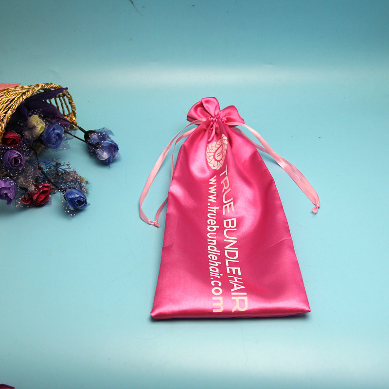 Satin Type Drawstring Jewelry Bag , Thick Satin Cotton Womens Drawstring Bag