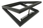 Soundproof Top Hung Open Aluminium Windows with Wind Pressure Resistance Level 9