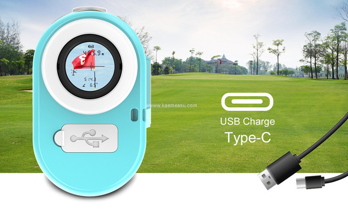 kaemeasu Mini Laser Rangefinder Rechargeable Golf Range Finder With Magnetic Adsorption MA800