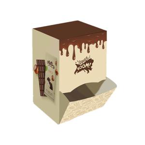China Foil Stamping Custom Counter Display Boxes Units Cardboard Sandy Matte on sale