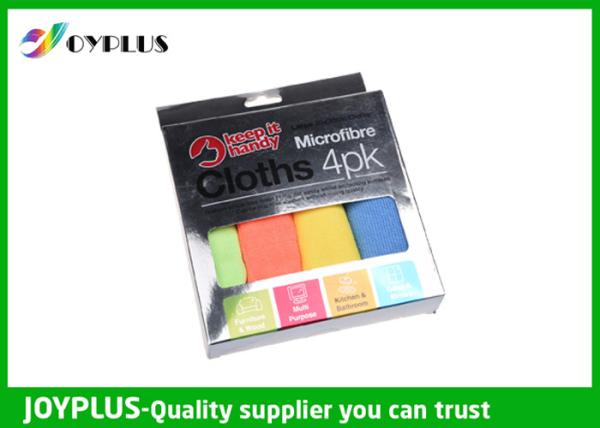 Buy cheap Value Set Microfiber cleaning cloth Beautiful silver color box packing from wholesalers