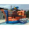 Buy cheap Commercial grade kids pirate ship bounce house with slide inside made of best pvc tarpaulin for sale from wholesalers