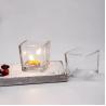 Buy cheap Square Empty Clear Candle Vessels Glass Jars For Making Candles from wholesalers