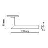 Buy cheap Magnetic Round Rose Door Handle Modern For Minimalistic Door Design from wholesalers
