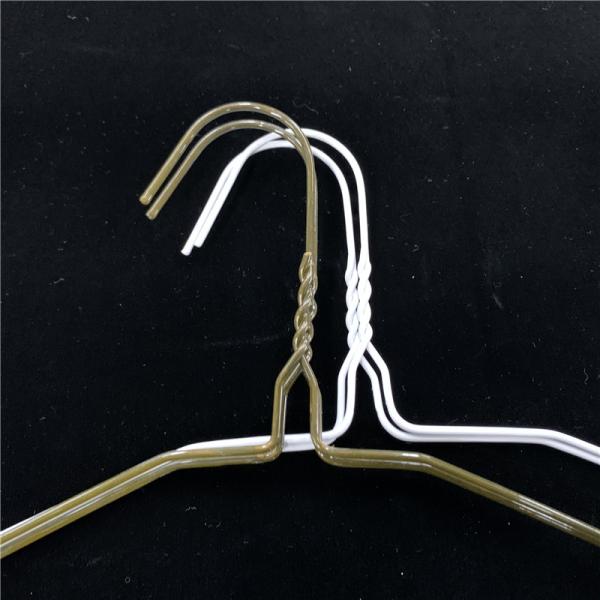 Buy cheap White 2.1mm Dress Drying Hanger , Notched Painting Personalized Wire Hangers from wholesalers