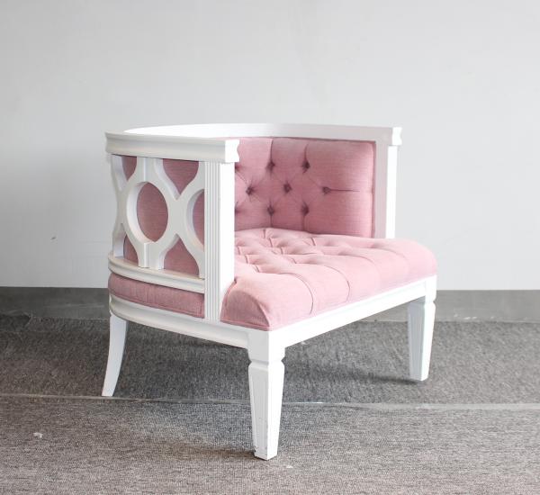 Buy cheap Event wedding tufted upholstery velvet fabric wooden single sofa from wholesalers