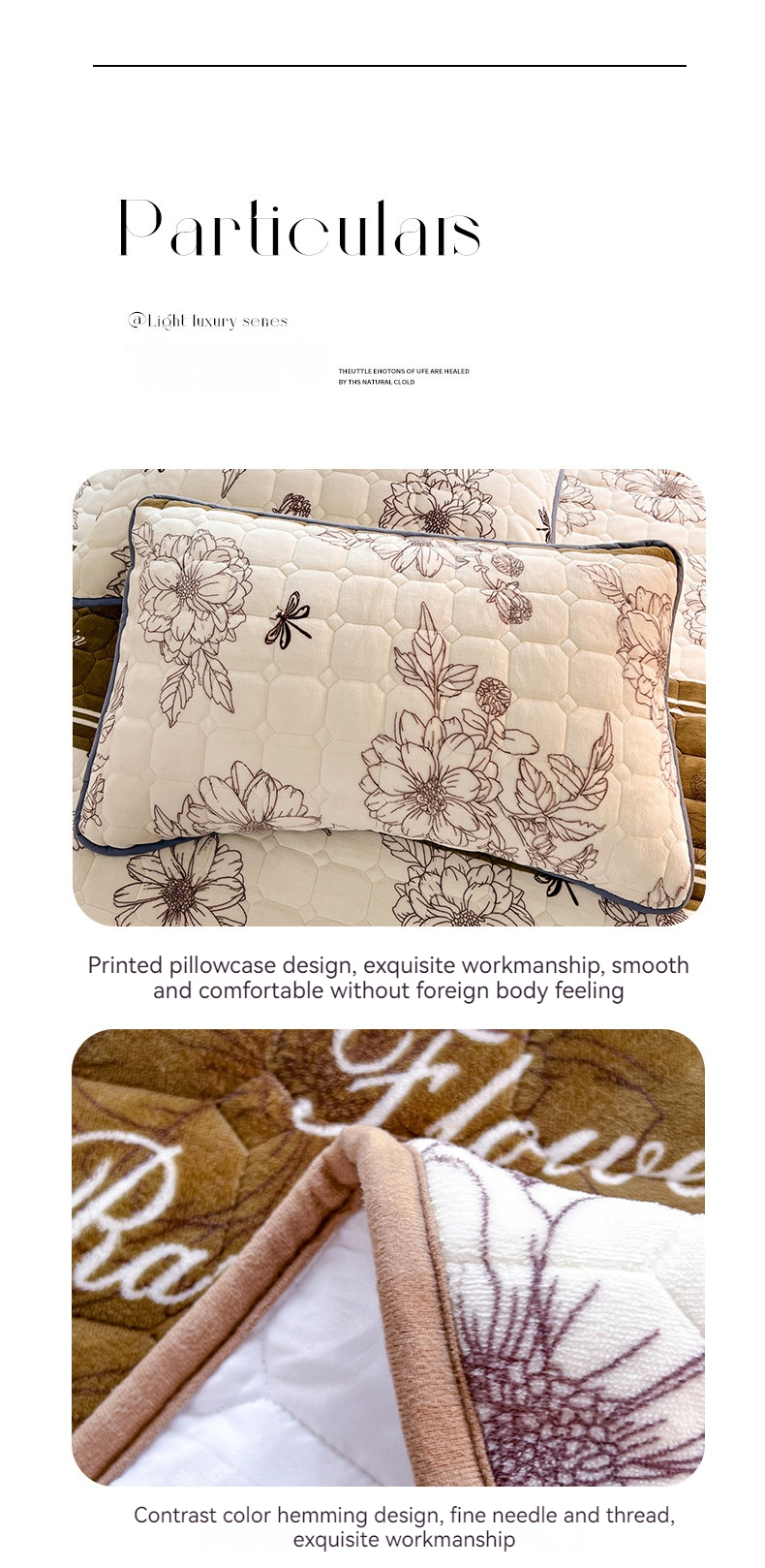 Thickened Warm Winter Quilt 4-piece Set Lamb Fleece and Milk Fleece Plush Bed Covers