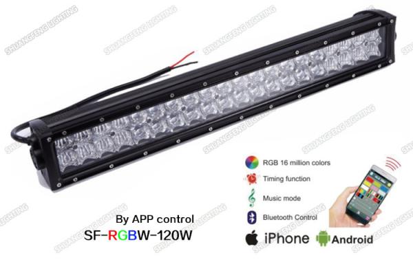 Quality Bluetooth Controlled Color Changing LED Light Bar , 21.5 Inch 120W RGB LED Light Bar for sale