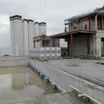 Middle Layer Square Tanks For Water , Pu Insulated Hot Water Storage Tank