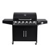 Buy cheap Large 70000btu Barbeque Charcoal Grill Outdoors Kitchen Metal 6 Burners Gas BBQ Grill from wholesalers
