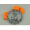 Buy cheap Long Ribbon National University Singapore Medals With Zinc Alloy Die Casting from wholesalers
