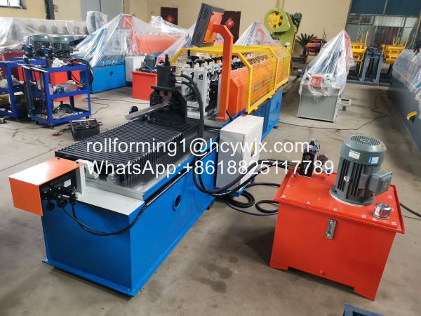 Buy cheap 8KW 45m/Min Plc Omega Roll Forming Machine With Hydraulic Cutting from wholesalers