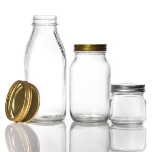 Wholesale New Design Food Glass Mason Jars Clear 450ml 250ml Mini Jar with Lids from china suppliers